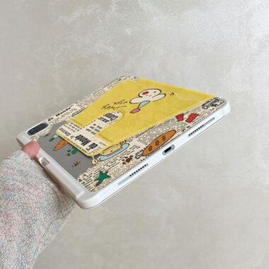 Cartoon magazine graffiti 360 rotating shockproof iPad case