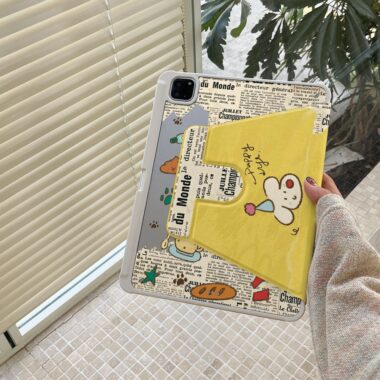 Cartoon magazine graffiti 360 rotating shockproof iPad case