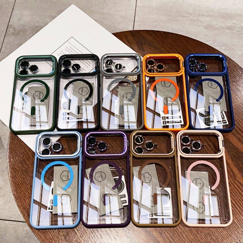 Magnetic iPhone 17 case with glass camera lens protector