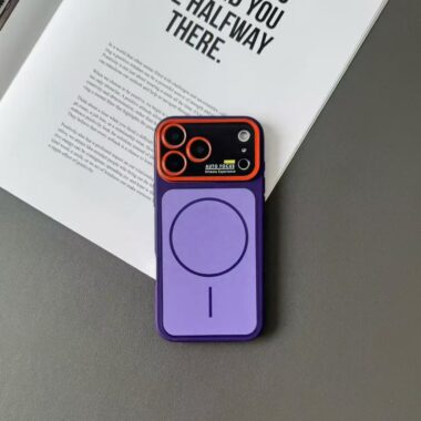 Fashion solid color magnetic TPU iPhone 17 phone case