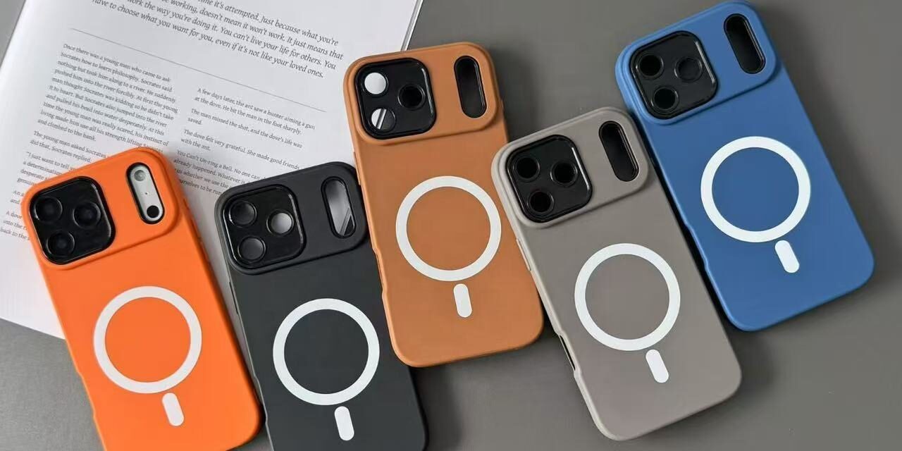 Luxury solid color magnetic TPU iPhone 17 phone case