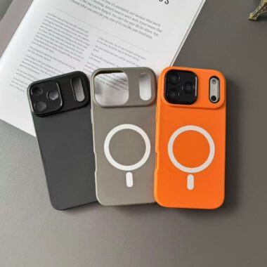 Luxury solid color magnetic TPU iPhone 17 phone case