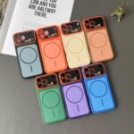 Fashion solid color magnetic TPU iPhone 17 phone case