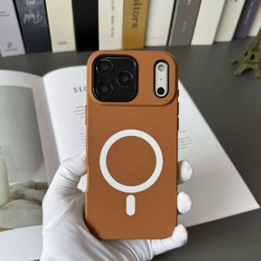 Luxury solid color magnetic TPU iPhone 17 phone case