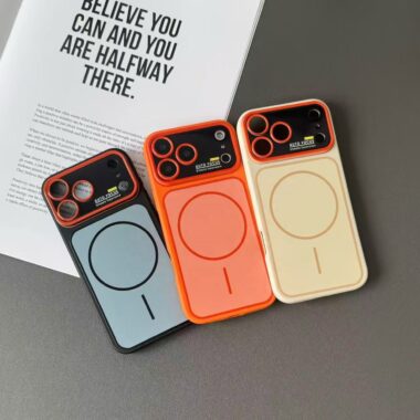Fashion solid color magnetic TPU iPhone 17 phone case