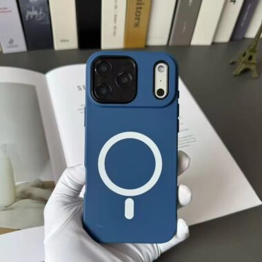 Luxury solid color magnetic TPU iPhone 17 phone case