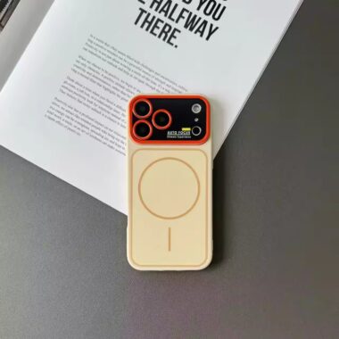 Fashion solid color magnetic TPU iPhone 17 phone case