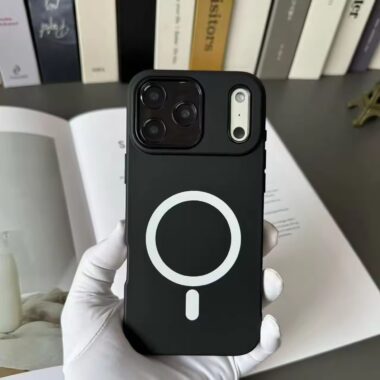 Luxury solid color magnetic TPU iPhone 17 phone case