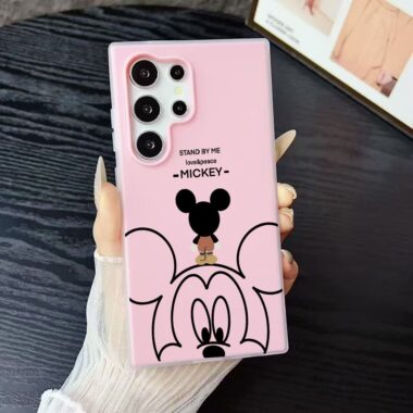 Mickey cartoon full cover soft Samsung phone case