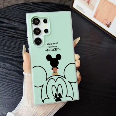 Mickey cartoon full cover soft Samsung phone case