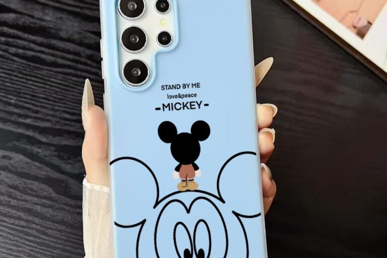 Mickey cartoon full cover soft Samsung phone case