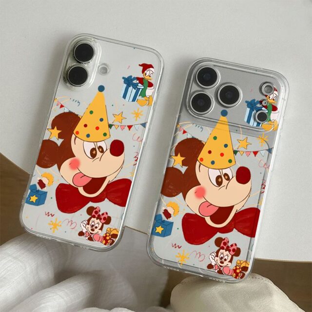 Cartoon Mickey soft clear shockproof iPhone 17 case