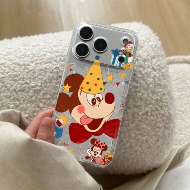 Cartoon Mickey soft clear shockproof iPhone 17 case