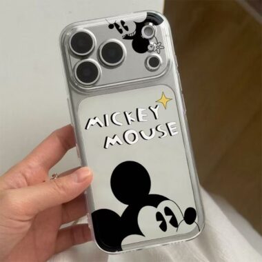 Cartoon Mickey soft clear shockproof iPhone 17 case