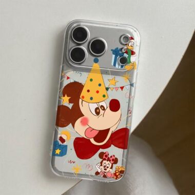 Cartoon Mickey soft clear shockproof iPhone 17 case