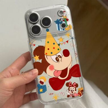 Cartoon Mickey soft clear shockproof iPhone 17 case