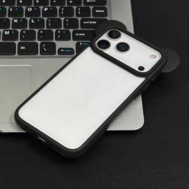 Solid color Mickey ear silicone shockproof iPhone 17 case