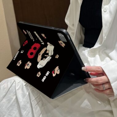 Cartoon Mickey book-style full cover iPad case with stand