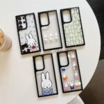 cute Miffy cartoon clear hard Samsung phone case