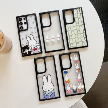 cute Miffy cartoon clear hard Samsung phone case