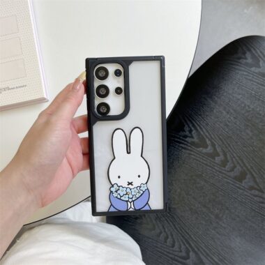 cute Miffy cartoon clear hard Samsung phone case