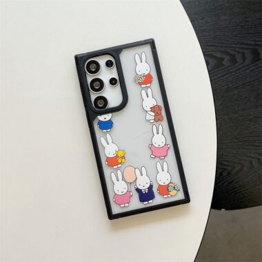 cute Miffy cartoon clear hard Samsung phone case