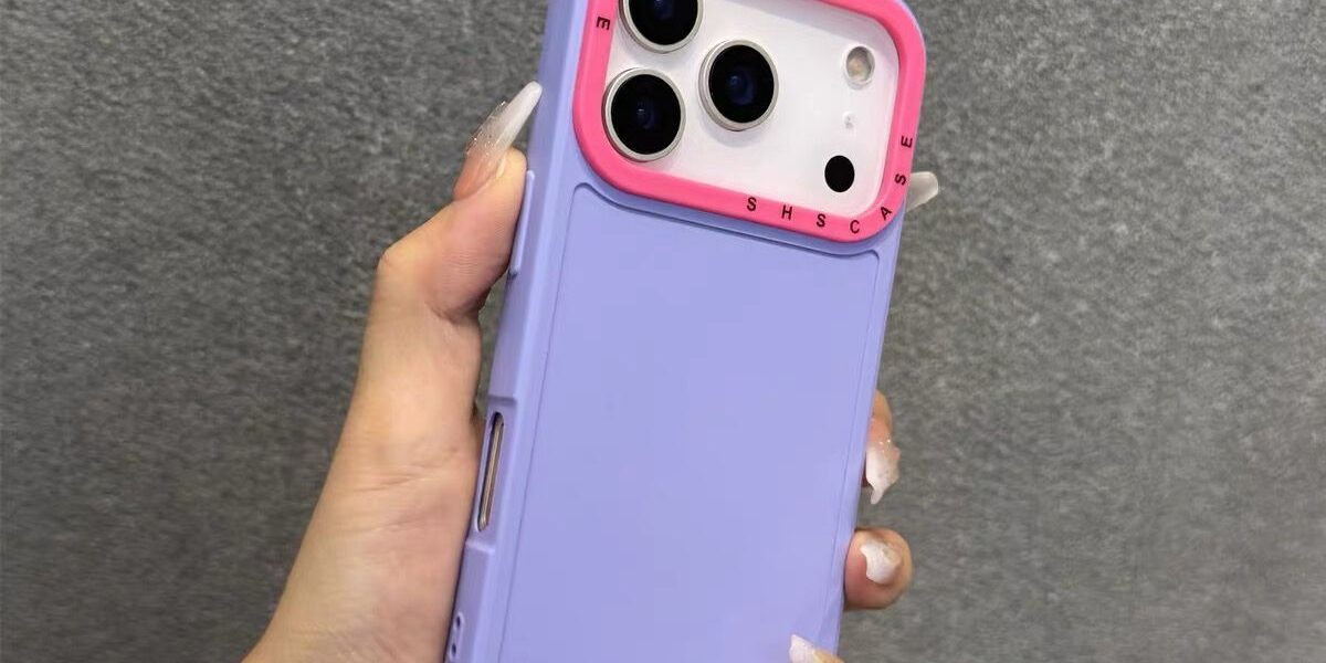Contrast color frosted silicone shockproof iPhone 17 case