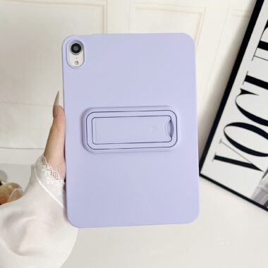 Soft-touch frosted solid color shockproof iPad case with stand