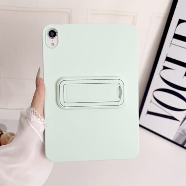 Soft-touch frosted solid color shockproof iPad case with stand
