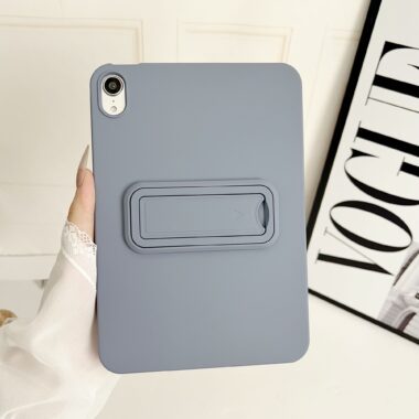Soft-touch frosted solid color shockproof iPad case with stand