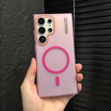 Soft-touch frosted magnetic Samsung S24 Ultra phone case