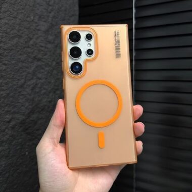 Soft-touch frosted magnetic Samsung S24 Ultra phone case