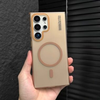 Soft-touch frosted magnetic Samsung S24 Ultra phone case