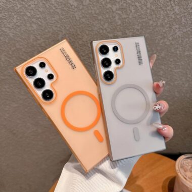 Soft-touch frosted magnetic Samsung S24 Ultra phone case