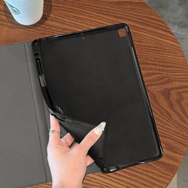 Hand painted mountain oil painting auto sleep iPad case