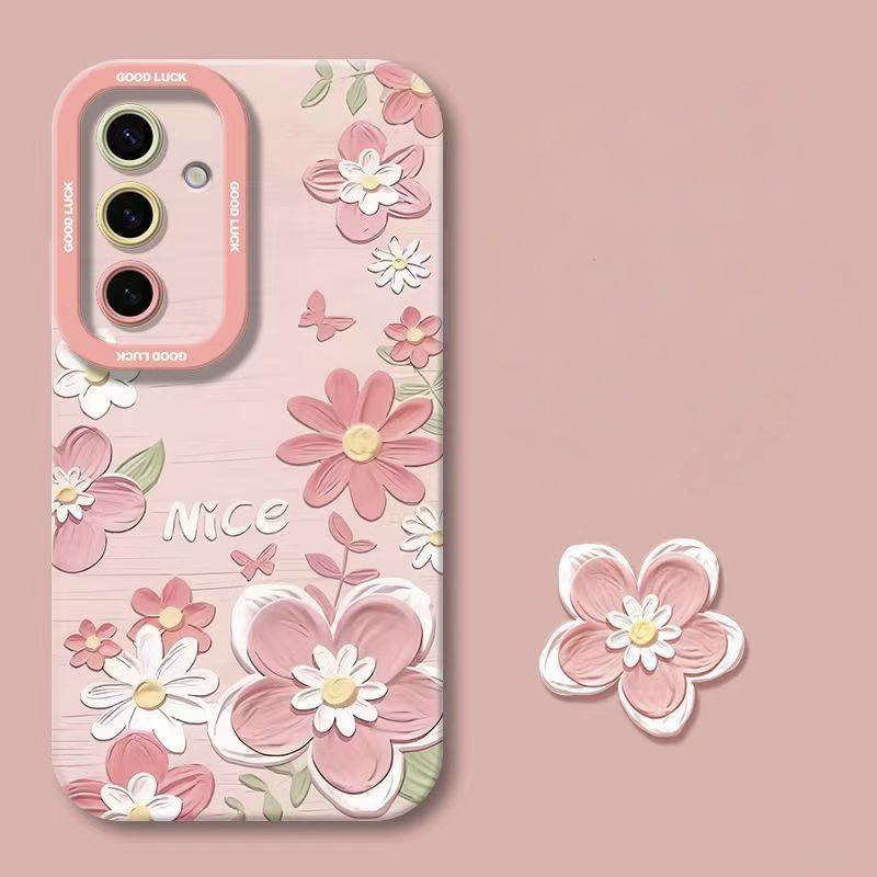 Oil painting floral full cover shockproof Samsung Ultra case
