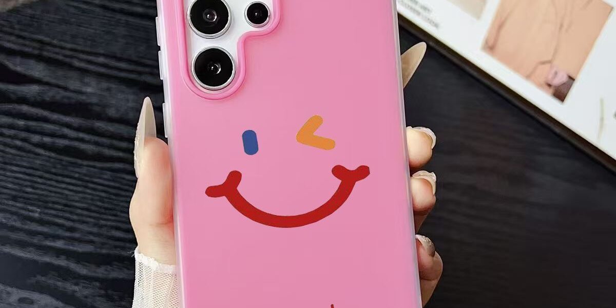 Smiley face soft shockproof Samsung phone case