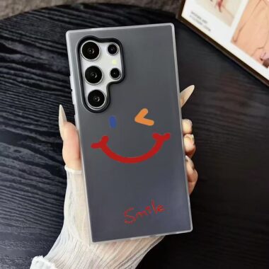Smiley face soft shockproof Samsung phone case