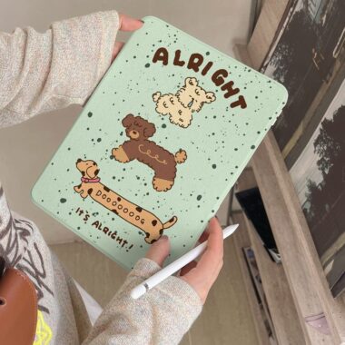 Cartoon Pochacco 360 rotating shockproof iPad case