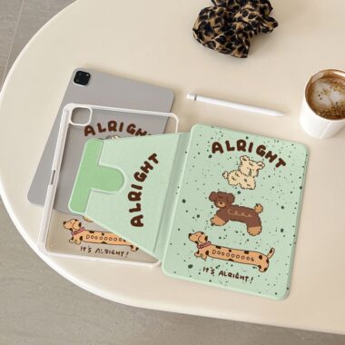 Cartoon Pochacco 360 rotating shockproof iPad case