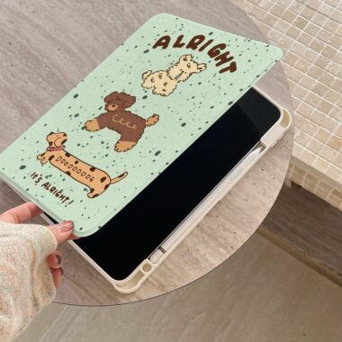 Cartoon Pochacco 360 rotating shockproof iPad case