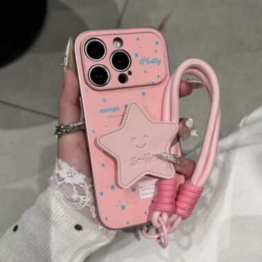 Korean polka dot star minimalist shockproof iPhone 17 case