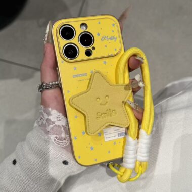 Korean polka dot star minimalist shockproof iPhone 17 case