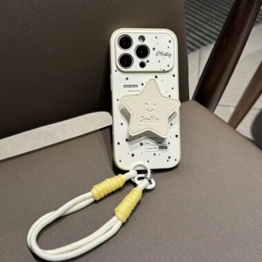 Korean polka dot star minimalist shockproof iPhone 17 case