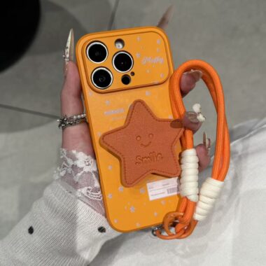 Korean polka dot star minimalist shockproof iPhone 17 case