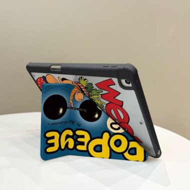 Cartoon Popeye Y fold tri fold shockproof iPad case