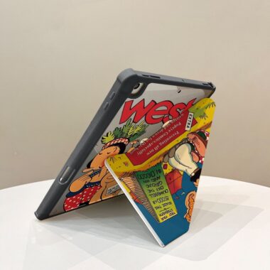 Cartoon Popeye Y fold tri fold shockproof iPad case