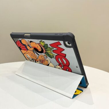 Cartoon Popeye Y fold tri fold shockproof iPad case
