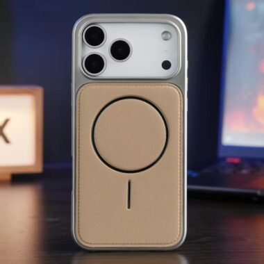 Luxury magnetic leather shockproof iPhone 17 phone case