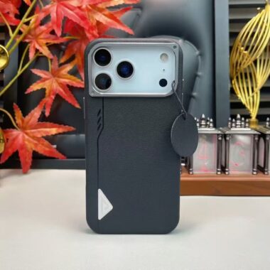 Luxury magnetic PU leather shockproof iPhone 17 case